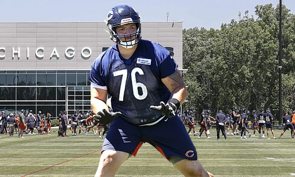 Chicago Bears offensive line has rough Day 2 of training camp (2022 Season)