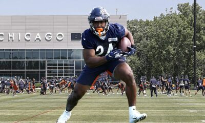 WATCH: RB Khalil Herbert smokes LB Nicholas Morrow in receiving drill (2022 Season)