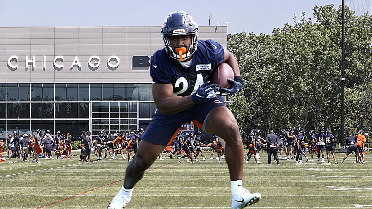 WATCH: RB Khalil Herbert smokes LB Nicholas Morrow in receiving drill (2022 Season)