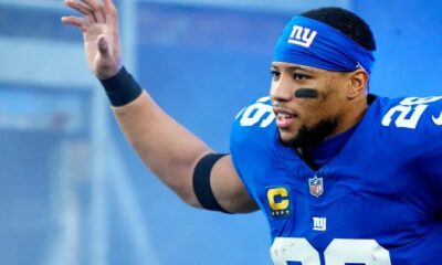 Potential Bears free-agent target Saquon Barkley says he wants to be a 'Giant for life' (Free Agency)