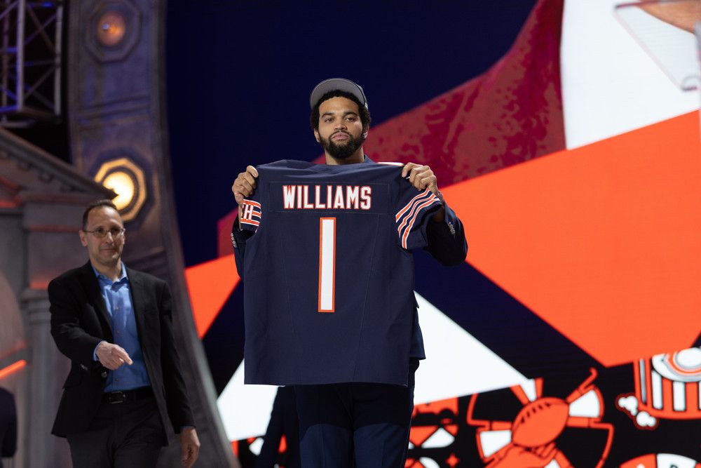 WATCH: Caleb Williams' mother delivers special message to her son (NFL Draft)